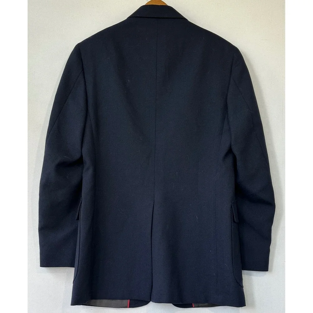 VTG Arnold Palmer Blazer Gold Crest Button Sport Coat Mens 37Reg Blue Excellent